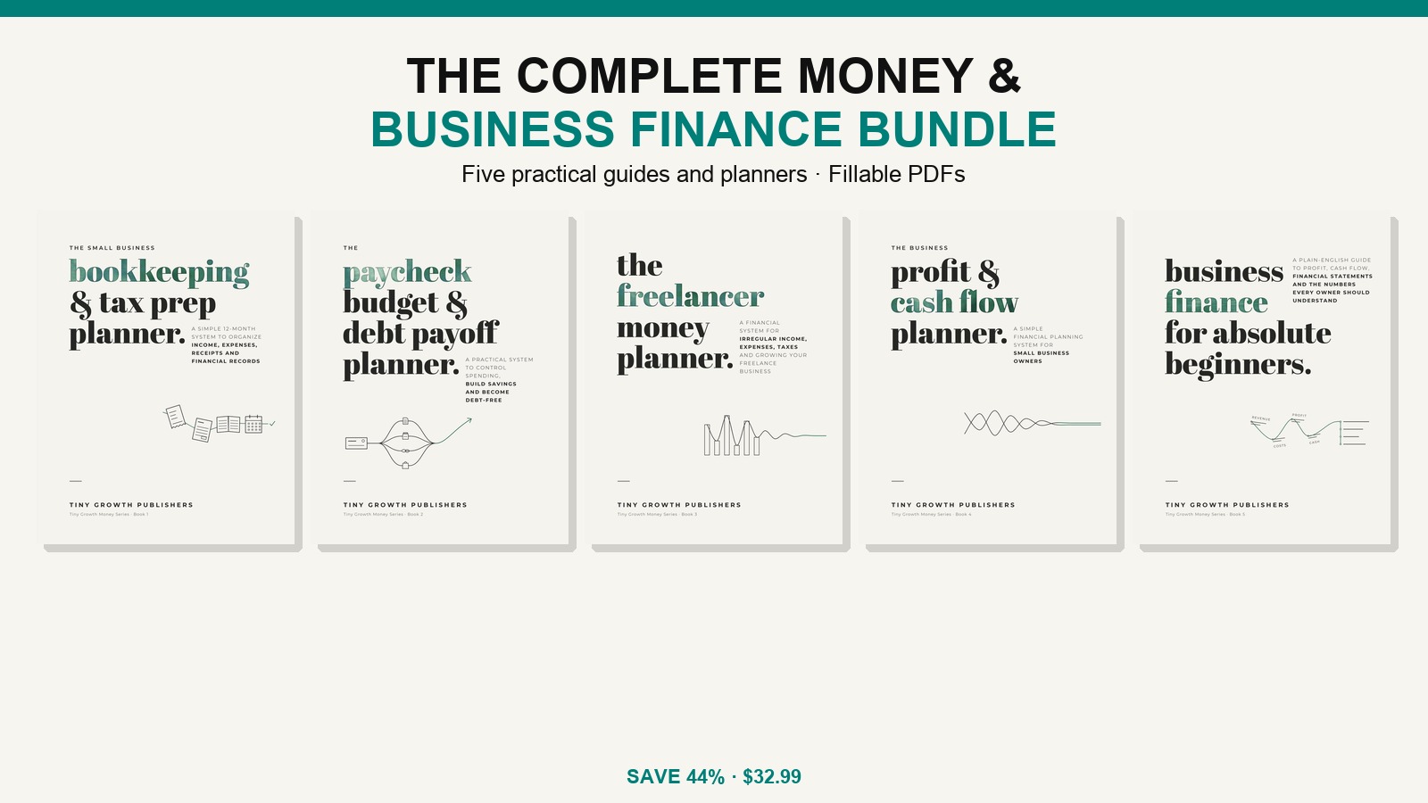 All five books in the Complete Money and Business Finance Bundle